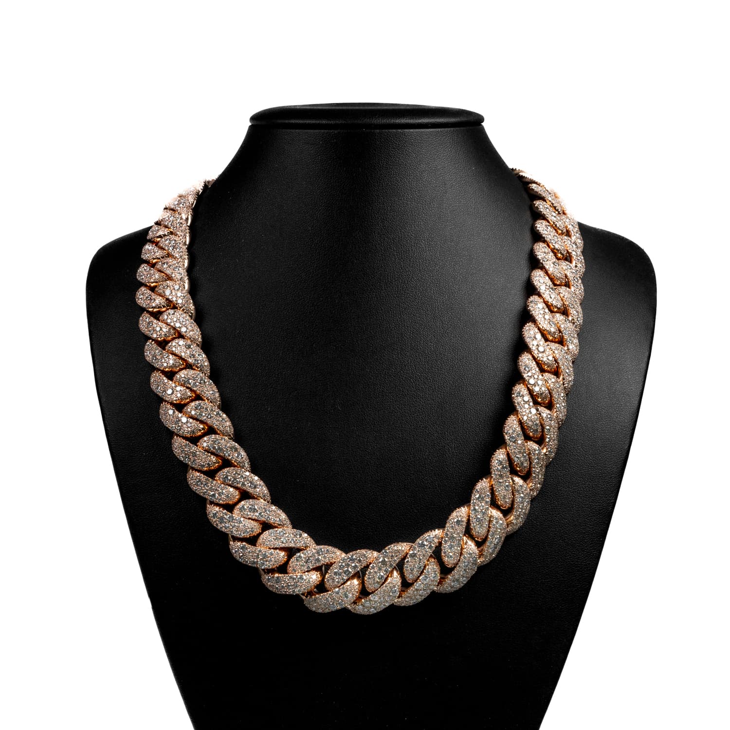 Miami Cuban Round Cut Diamond Chain